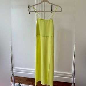 Satin Midi Slip Dress